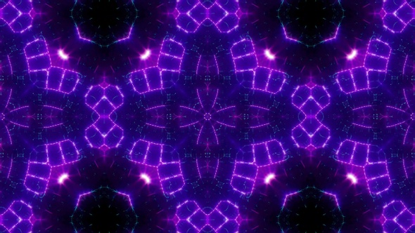 Vj Purple Kaleidoscope Light Loop 4K 10