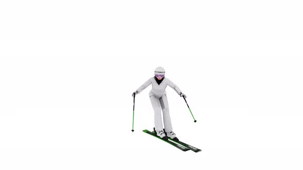 Skiing 4K Looped