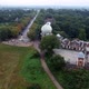 Drone View of a Green Park with an Observatory in Cloudy Weather - VideoHive Item for Sale