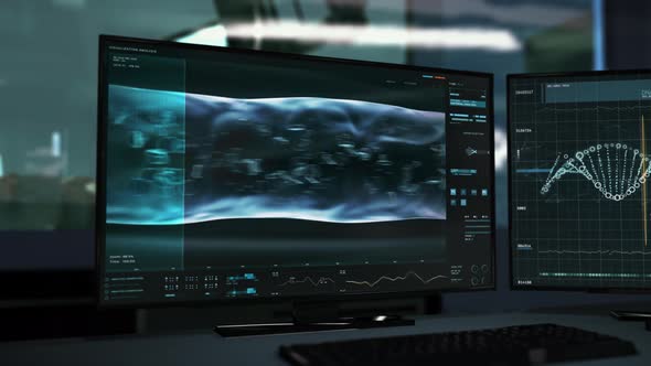 Medical Interface Determines First Blood Type During Microscopic Scan Of Patient alt