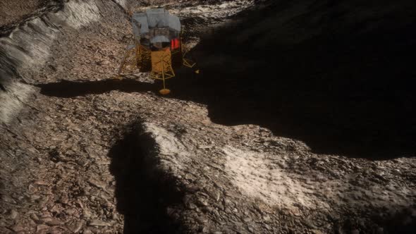 Lunar Landing Mission on the Moon alt