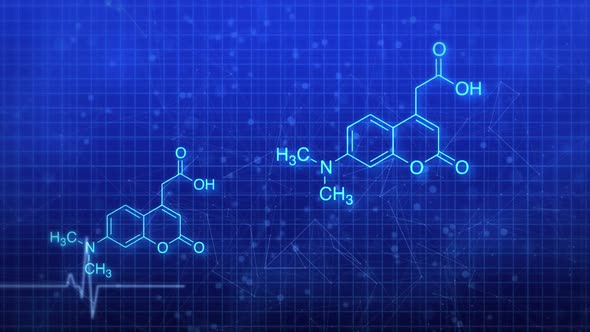 Geometric abstract hexagons, structure molecule