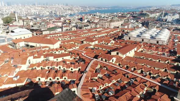 Grand Bazaar Roofs Istanbul Aerial View 6