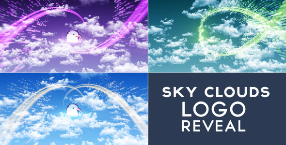 Sky Clouds Logo Reveal