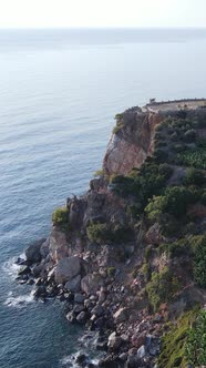 Sea Near the Coast  Aerial View of the Coastal Seascape