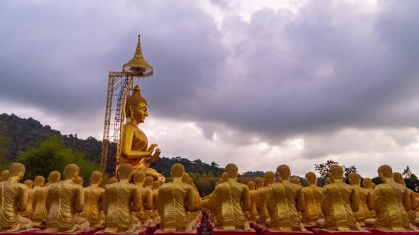 Timelapse Sunrise Above Visaka Bucha Park