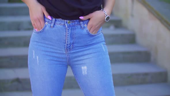 Women's Jeans Close-up