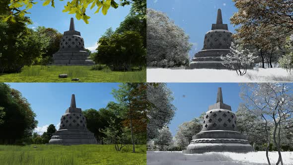 15 Temple Stupa video packs