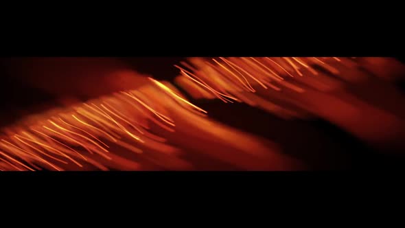 Flowing Gold Particles Background Ultra Wide