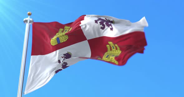 Castilla and Leon Flag, Spain
