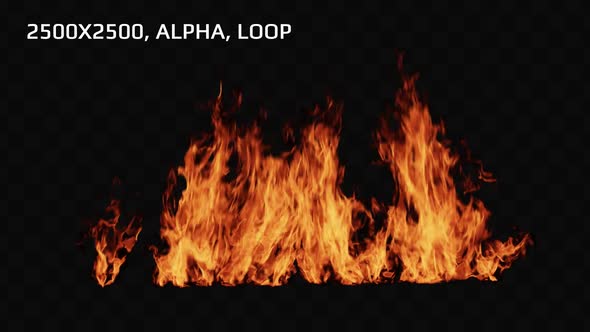 Rw Vfx Fire 9 - 2500x2500, Alpha, Loop