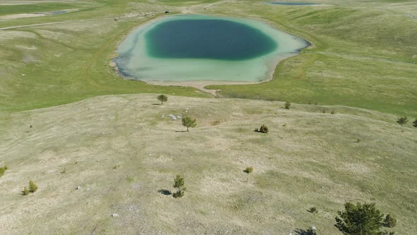 Vrazje Lake in Durmitor National Park, Aerial View