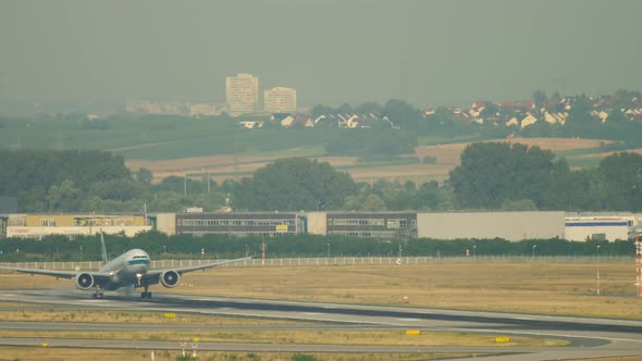 Widebody Airplane Landing