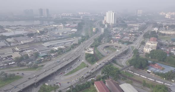 AERIAL: Kuala Lumpur in Malaysia