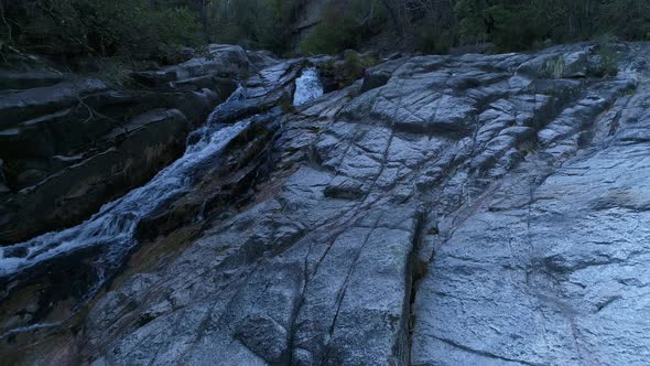 Waterfall Flowing From Rocks