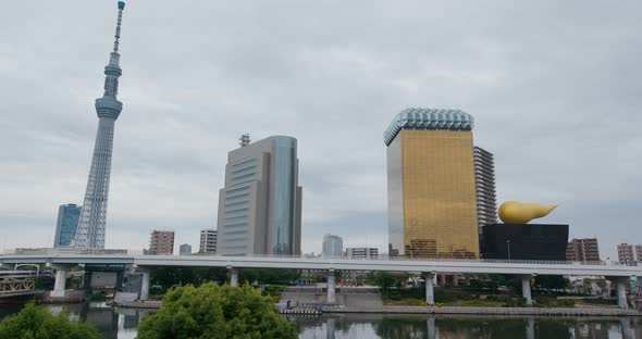 Tokyo skytree in asakusa district