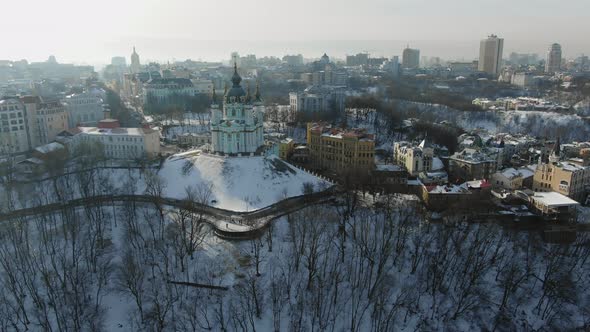 Aerial Flyover of Saint Andrew's Church