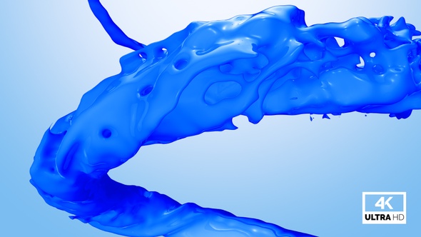 Circle Blue Paint Splash V2