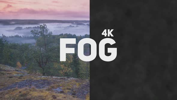 4k Fog Looped Overlay