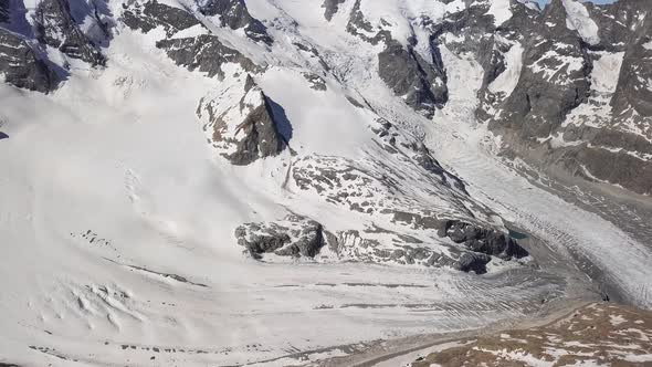 Aerial View of Morteratsch Glacier, Switzerland