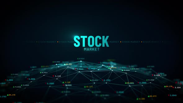 Stock Market Digital Globe Animation 4K