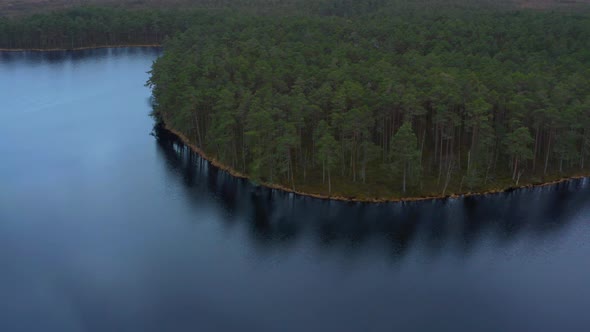 Aerial View of Lake