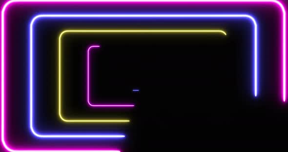 Looped Futuristic Neon Background
