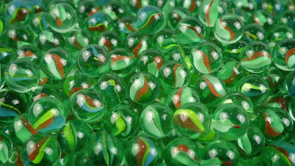 Passing Pile Of Shiny Marbles