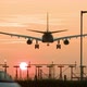 Passenger plane landing at sunset - VideoHive Item for Sale