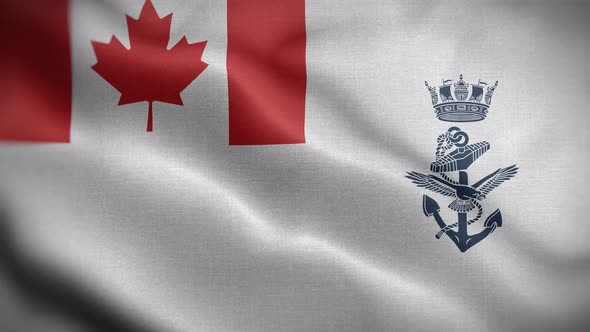 Canada Naval Ensign Flag Loop Background 4K