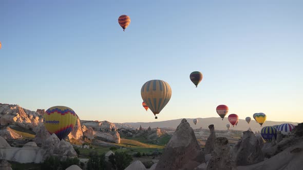 The Cappadocia region of Turkey is the most popular location in the world for hot air ballooning.