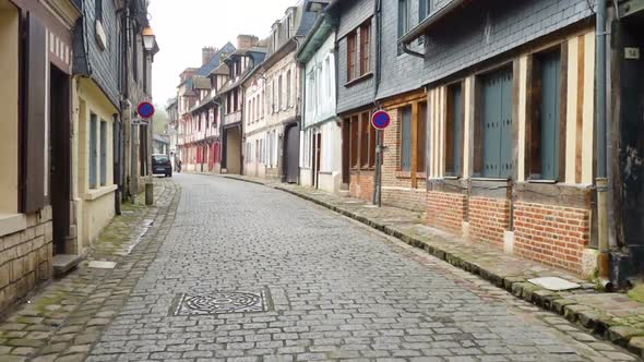 Houses At The Street Of Honfleur 14