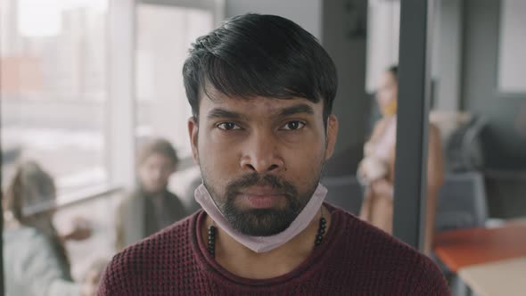 Portrait of Mixed Race Businessman in Office