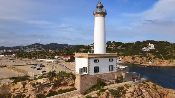 Faro de Botafoc in Ibiza, Spain