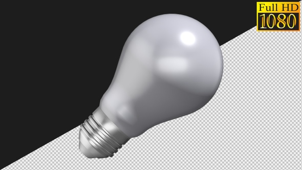 Lightbulb On Alpha Channel Loops V1