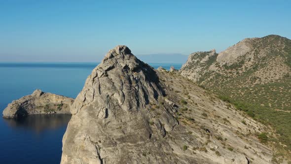 Moutains and Rocks Black Sea New Light Crimea