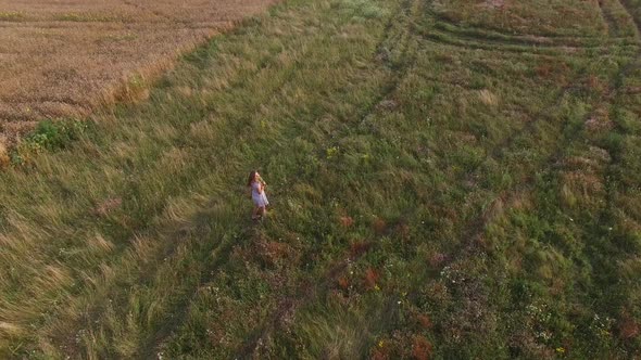 Beautiful Woman in a Field