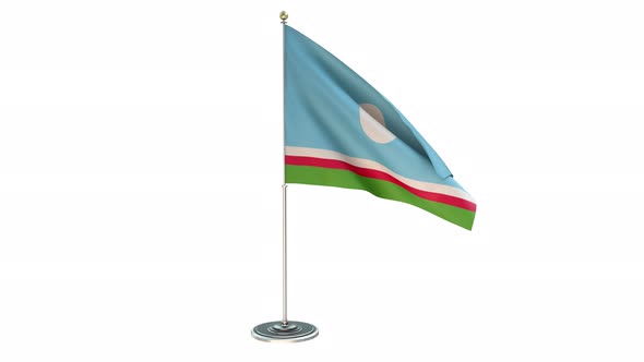 Sakha Republic Small Flag Pole Loops With Alpha