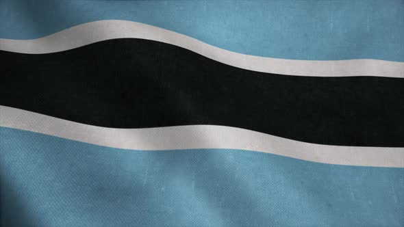 Botswana National Flag Background