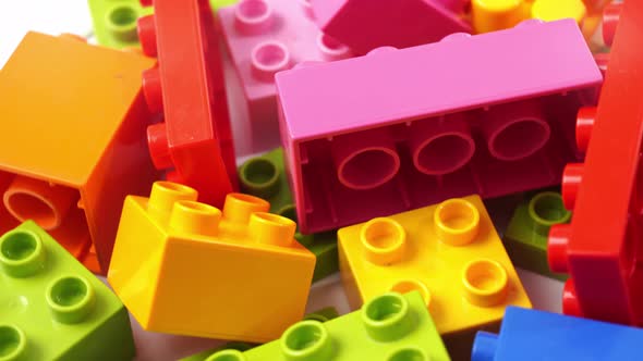 Multicolored Blocks of Children's Designer