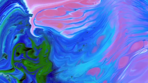 Liquid Colorful Paint Pattens Mix In Slow Motion 46