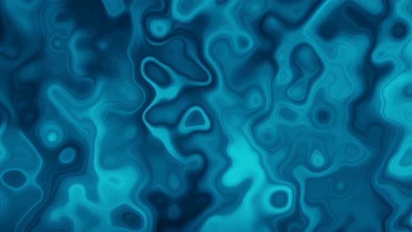 Abstract Cyan Color Smooth Marble Liquid