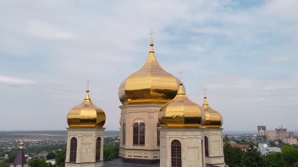 Domes of the Kazan Cathedral in Stavropol