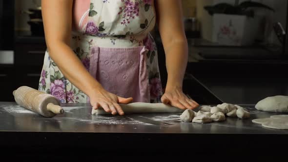 Rolling Dough With Hands