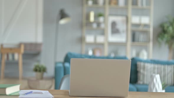 Young African Girl Came Back To Work on Laptop