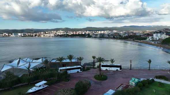 Panorama Hotels aerial view 4 K Alanya Turkey