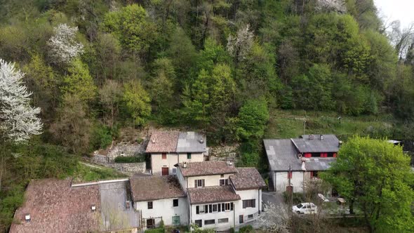 aerial view swiss city drone 4k