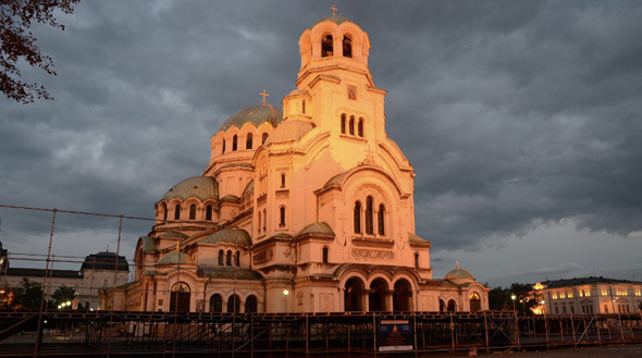 Alexander Nevsky Cathedral in Sofia - Day to Night