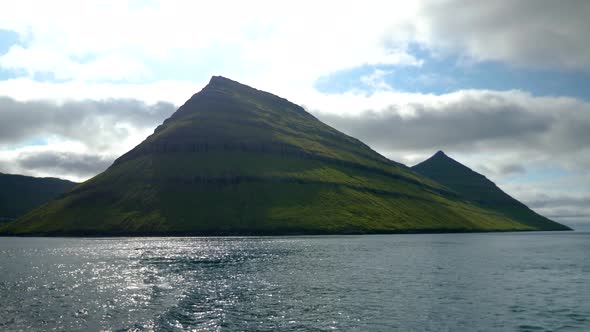 Ferry Arriving to Kalsoy Island