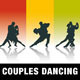 Silhouette of Couples Dancing Tango - GraphicRiver Item for Sale